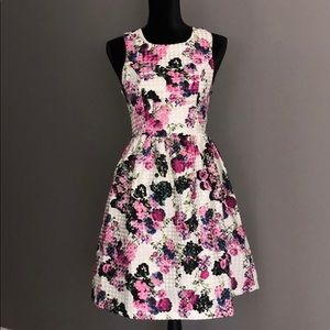 Flower Print Flare Dress